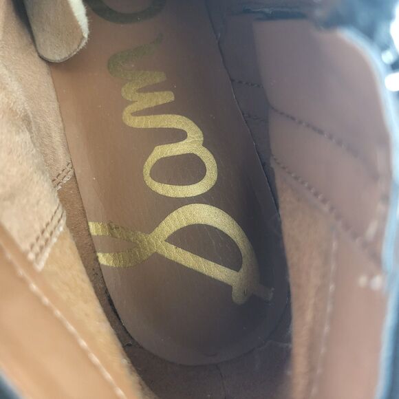 Sam Edelman Petty Black Suede Leather Ankle Booties Size 7.5 M - Picture 14 of 14